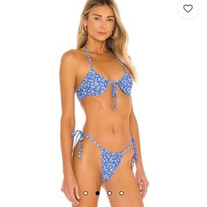 Tularosa blue and white swim suit - bottom NWT